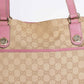 Gucci GG Canvas Tote Bag In Beige & Pink