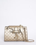 Gucci Emily Small Shoulder Bag In Gold Tone