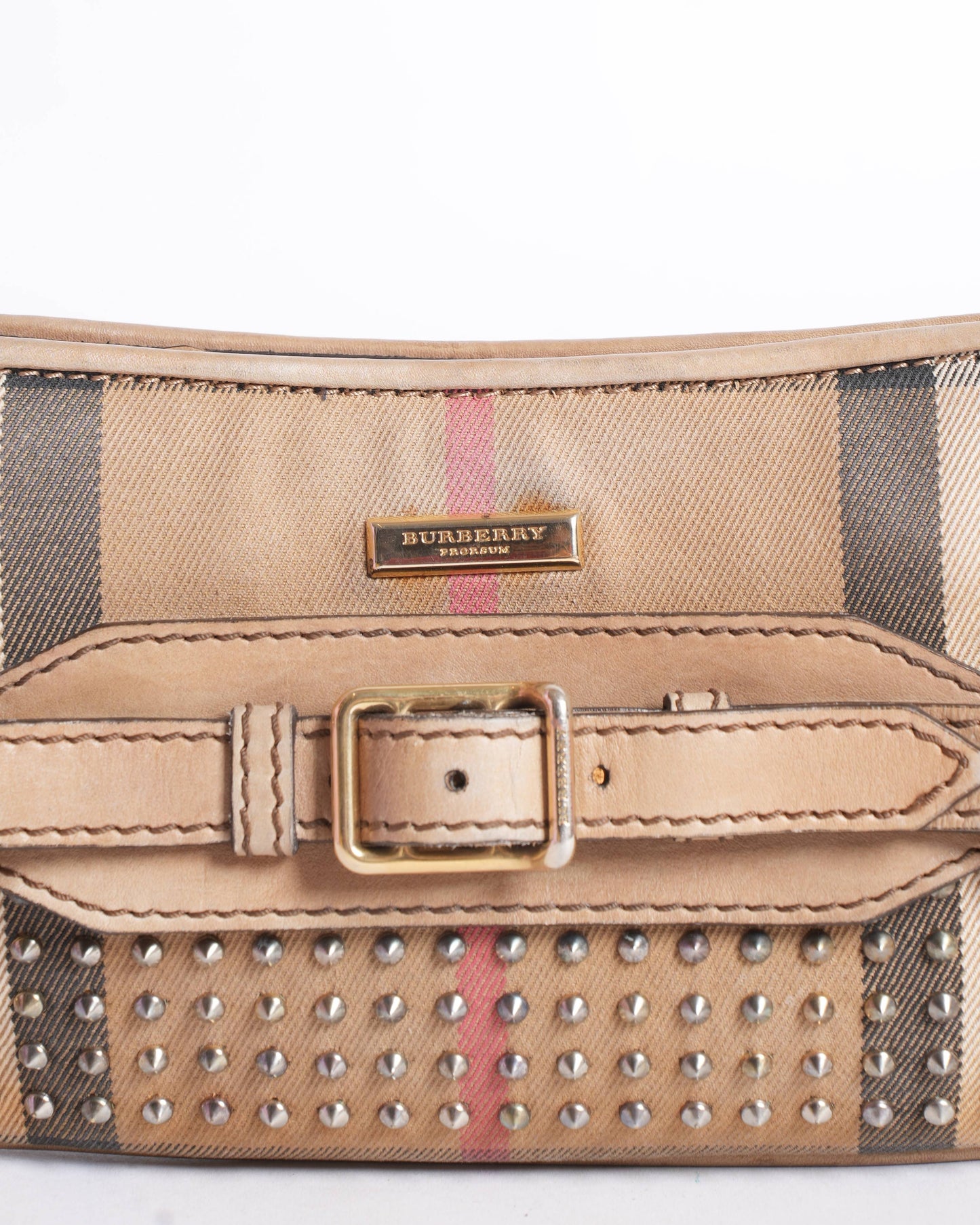 Burberry  Embellished Check Sling Shoulder Bag