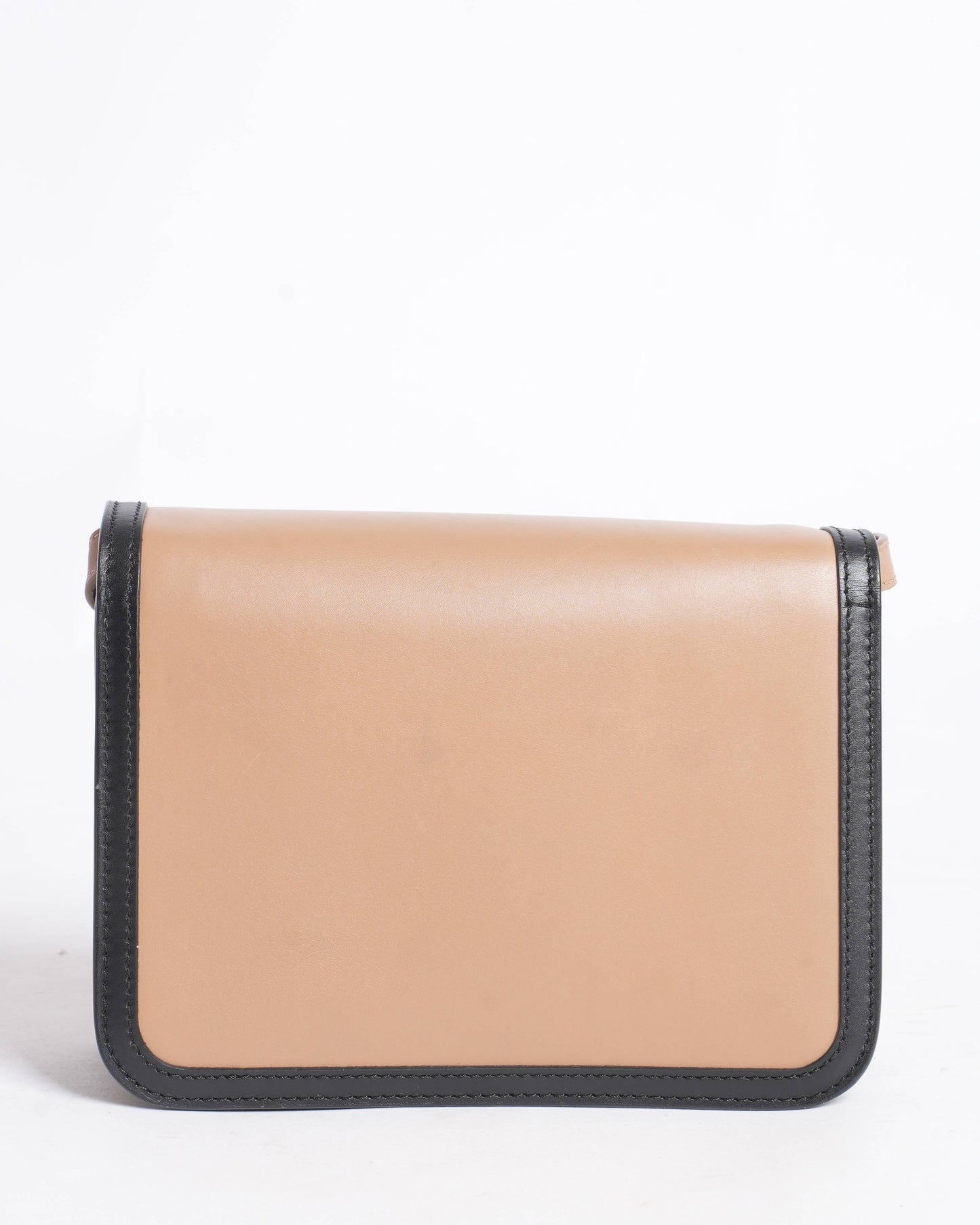 Burberry  TB Flap Crossbody Bag Leather Small Black, Neutral