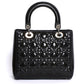 Dior Medium Lady Dior Patent Cannage Calfskin Bag