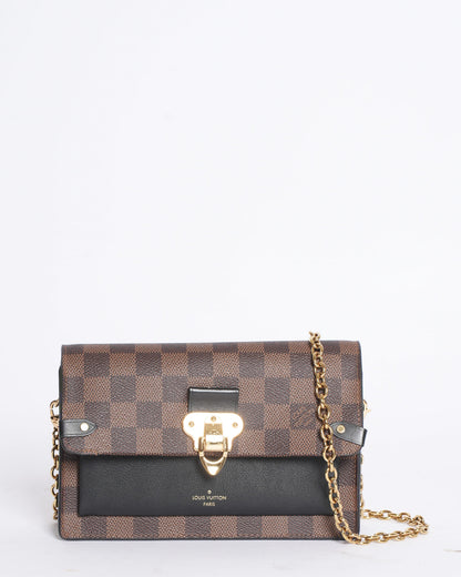 Louis Vuitton Vavin Chain Wallet in Damier Ebene Canvas