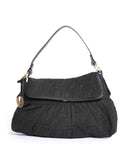 Fendi Black Zucca Canvas Chef Shoulder Bag