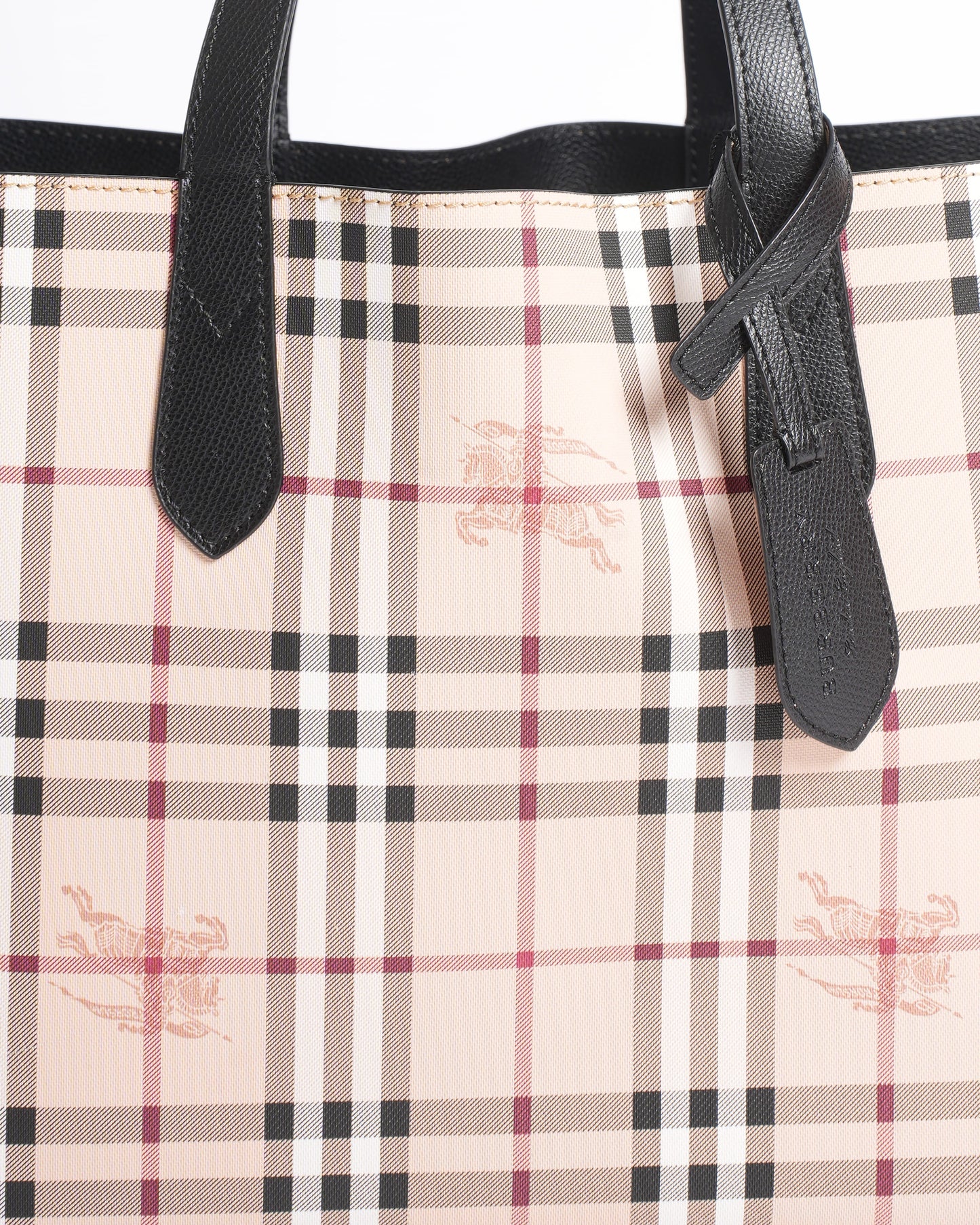 New Burberry Salisbury Haymarket Leather Handbag
