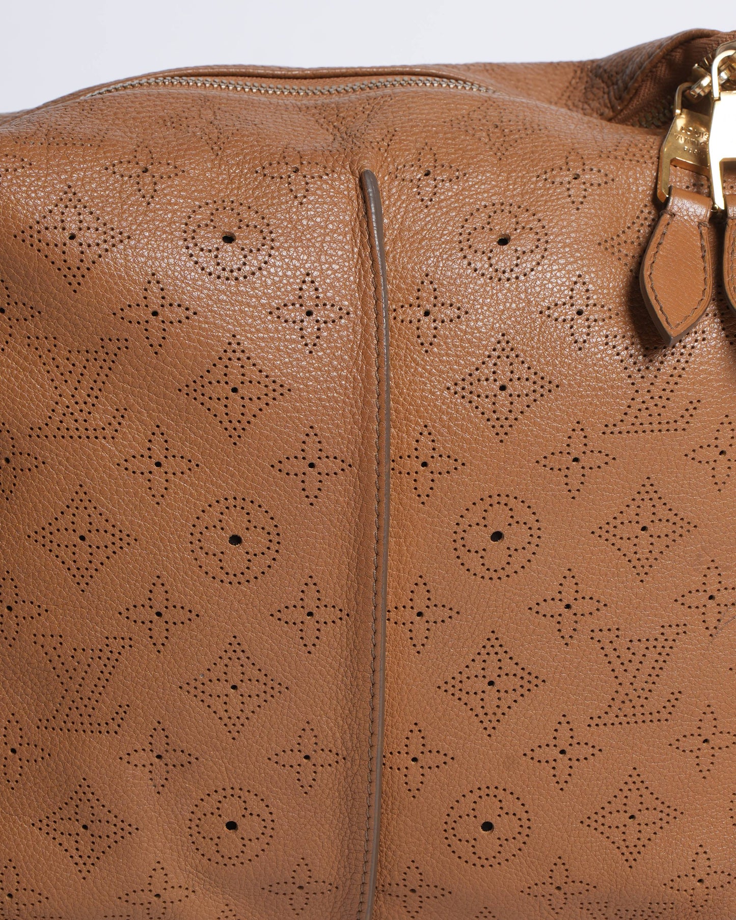 Louis Vuitton Caramel Monogram Mahina Leather Selene PM Shoulder Bag