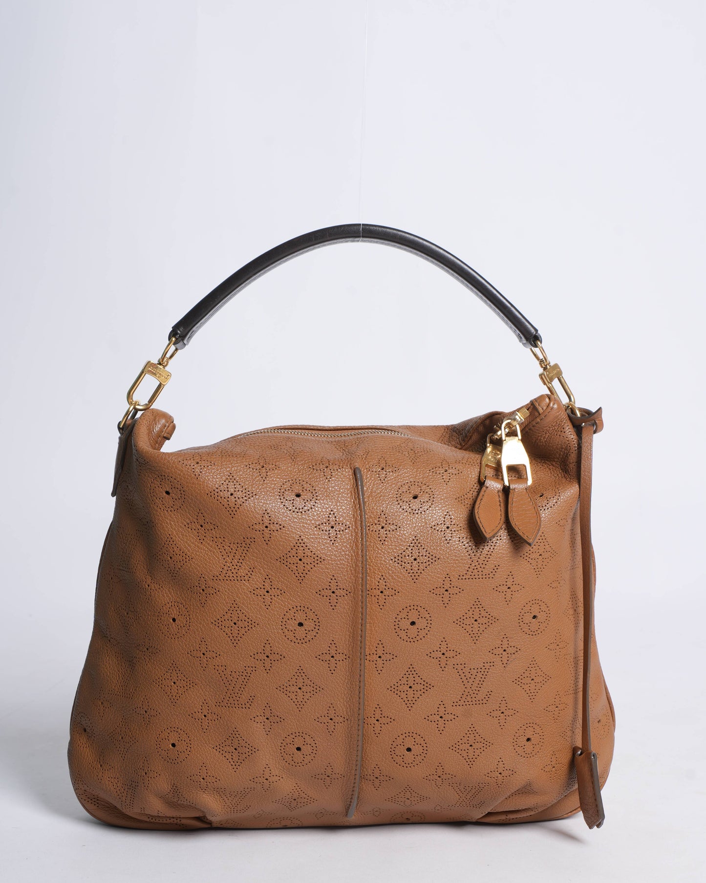 Louis Vuitton Caramel Monogram Mahina Leather Selene PM Shoulder Bag