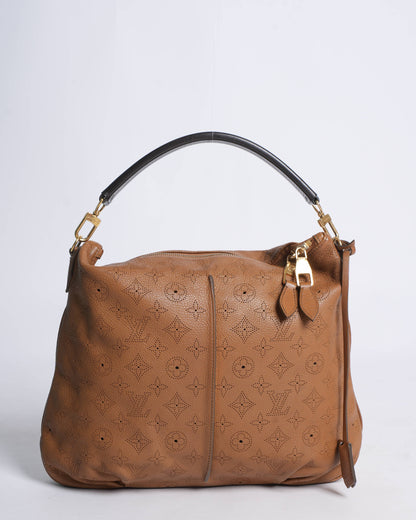 Louis Vuitton Caramel Monogram Mahina Leather Selene PM Shoulder Bag