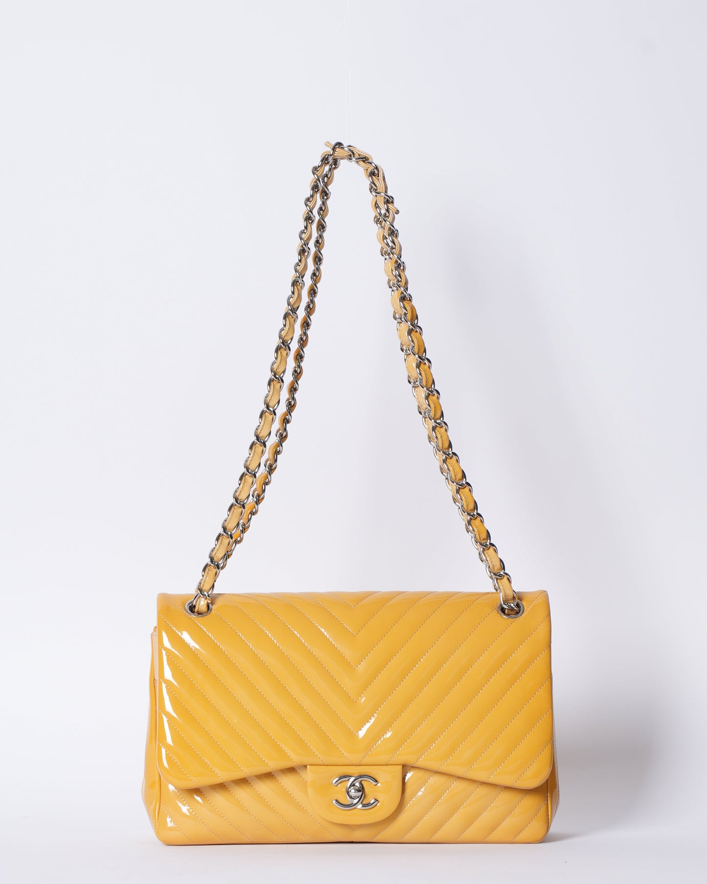 Chanel Medium Classic Chevron Lambskin Double Flap Bag
