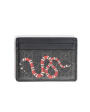 Gucci Kingsnake Men's Print GG Supreme Card Case