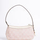 Gucci Pink GG Canvas Baguette Shoulder Bag