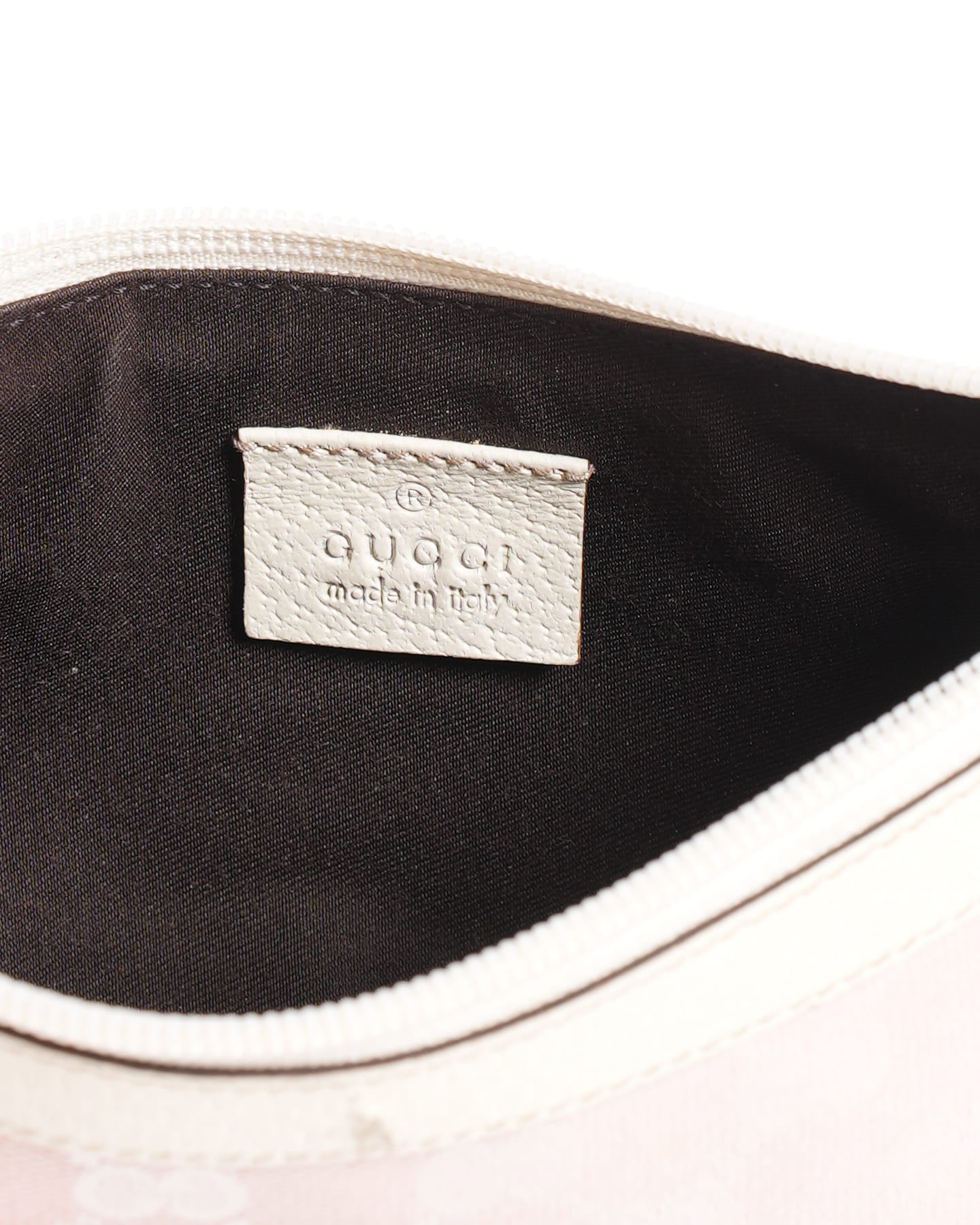 Gucci Pink GG Canvas Baguette Shoulder Bag