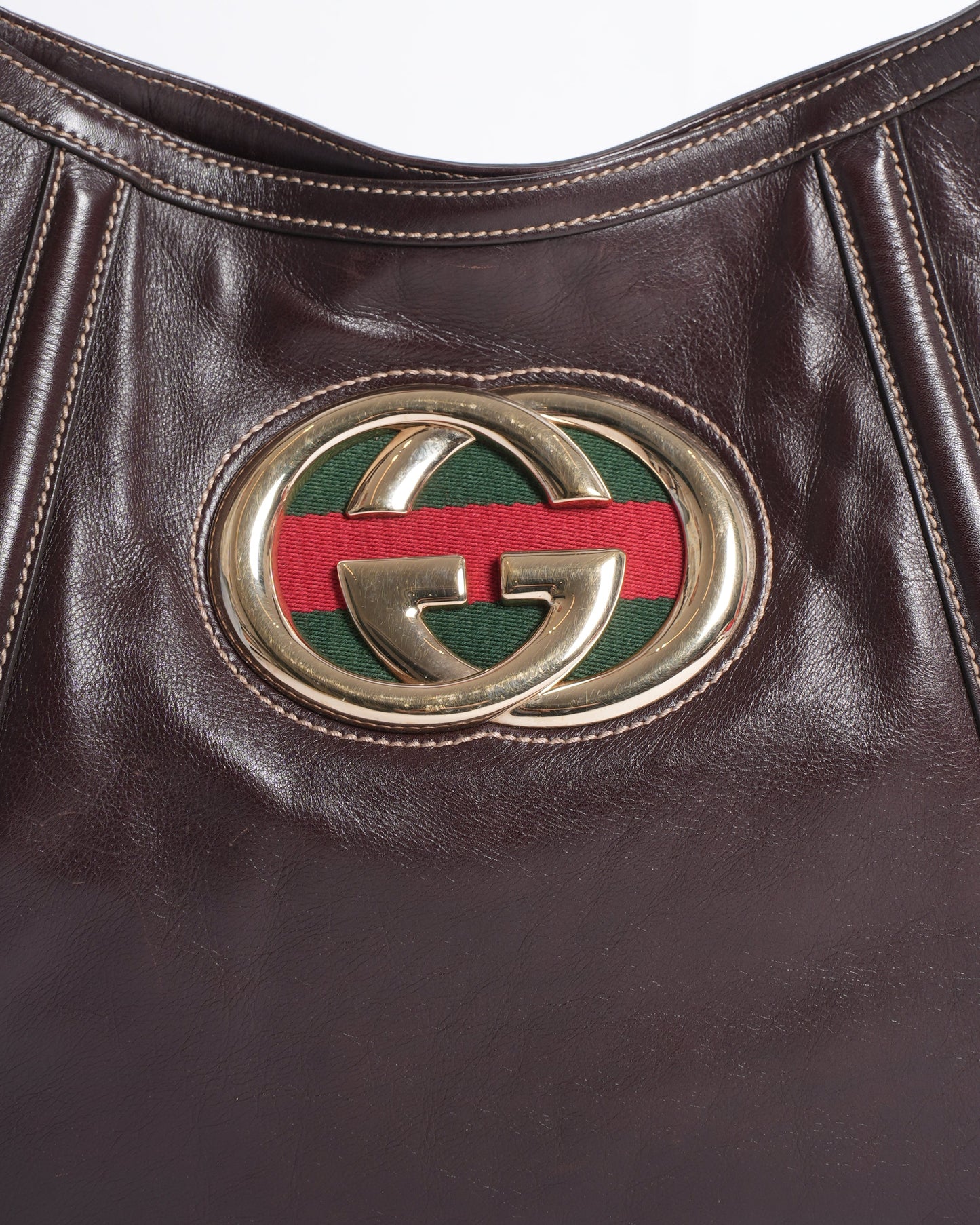 Gucci Jockey Leather Handbag
