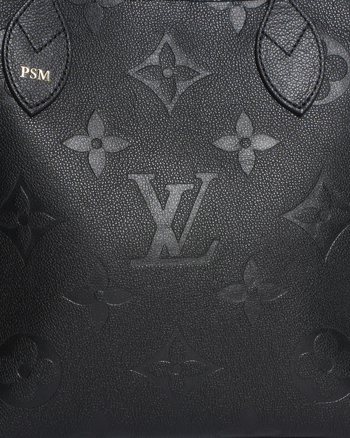 New Louis Vuitton Neverfull MM Monogram Empreinte Leather Bag