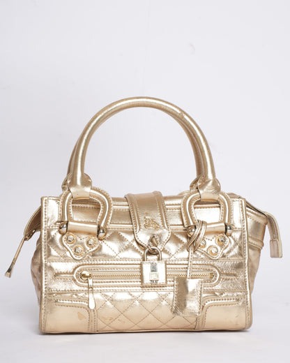 Burberry Gold Top Handle Bag