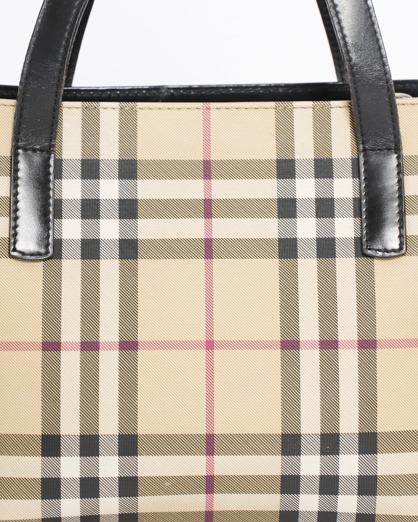 Burberry check nova tote bag