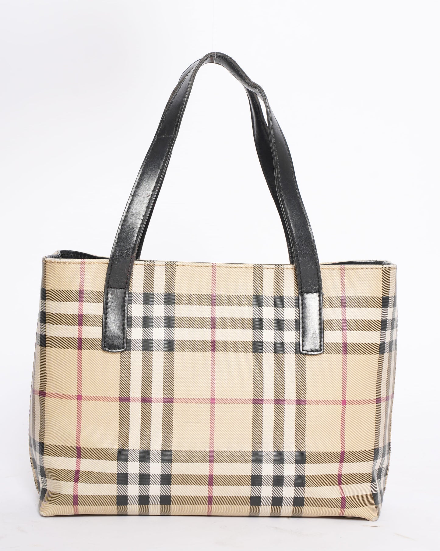 Burberry check nova tote bag