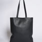 Fendi logo debossed shopper tote bag in black