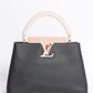 Louis Vuitton Capucines MM Top Handle Bag in Colourblock Pink & Black