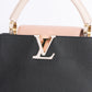 Louis Vuitton Capucines MM Top Handle Bag in Colourblock Pink & Black