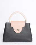 Louis Vuitton Capucines MM Top Handle Bag in Colourblock Pink & Black