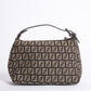 Fendi Black Fabric Baguette Shoulder Bag