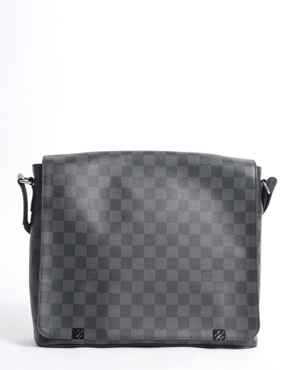 New Louis Vuitton District Leather Messenger Bag