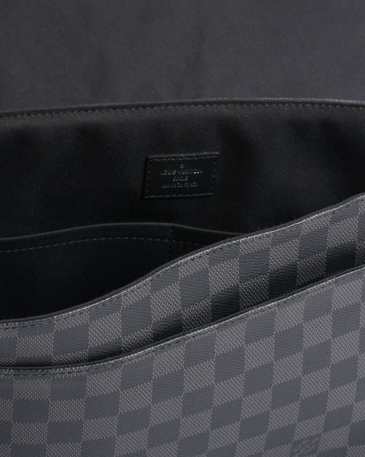 New Louis Vuitton District Leather Messenger Bag