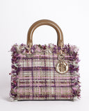 Christian Dior Tweed Lady Dior Medium Bag