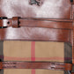 Burberry Brown Ho  Check Bridle Satchel Bag
