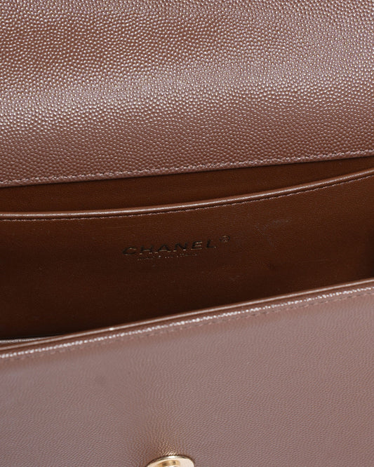 Chanel Medium Boy Bag In Brown