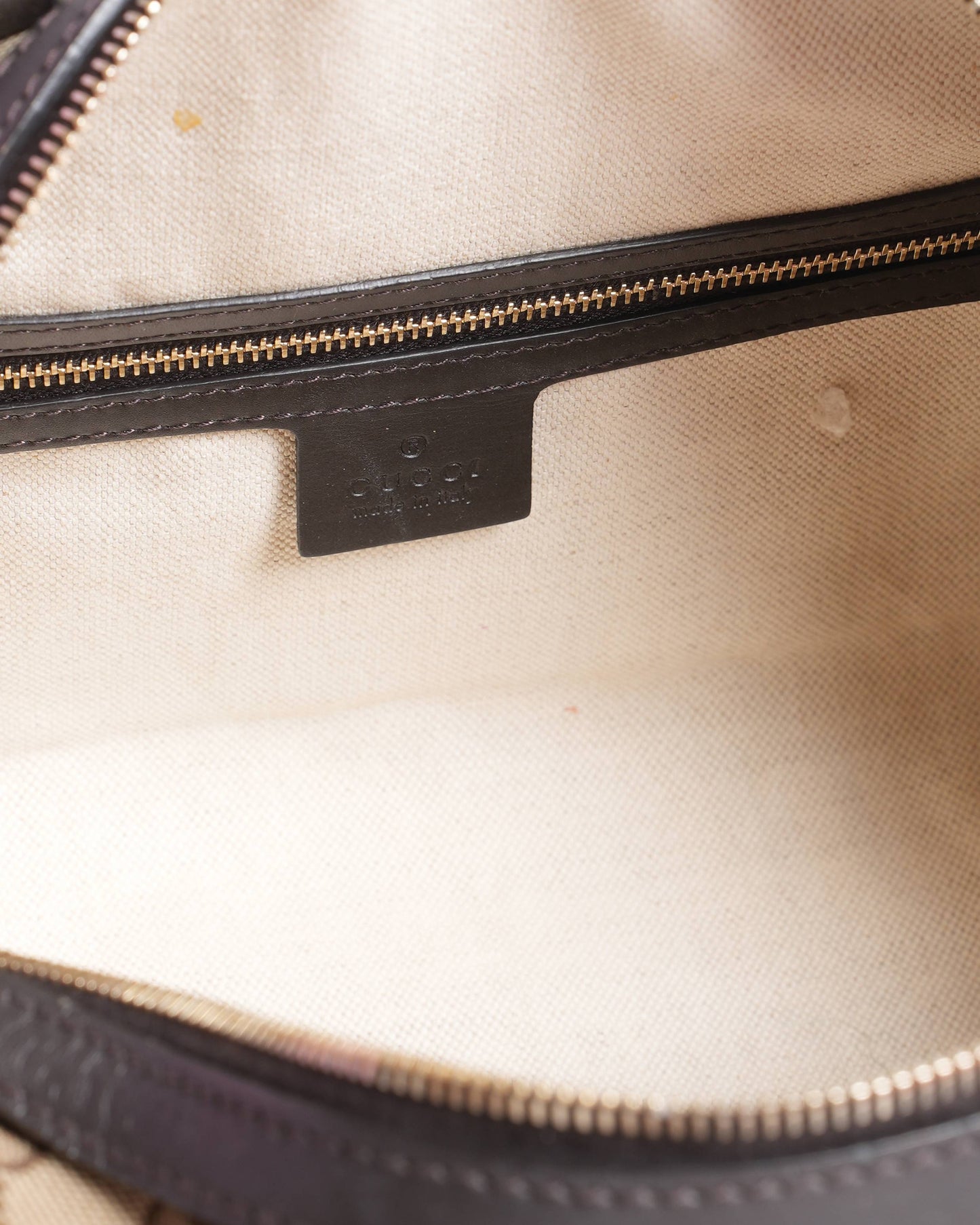 Gucci GG canvas   Web Small Boston bag