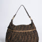 Fendi Monogram Canvas & Leather Shoulder Bag