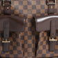 Louis vuitton manosque gm tote bag in damier ebene canvas
