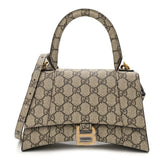GUCCI X BALENCIAGA GG SUPREME MONOGRAM HOURGLASS BAG
