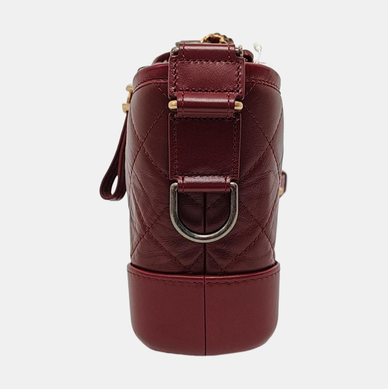Chanel Gabrielle Hobo Burgundy Leather Small Crossbody Bag