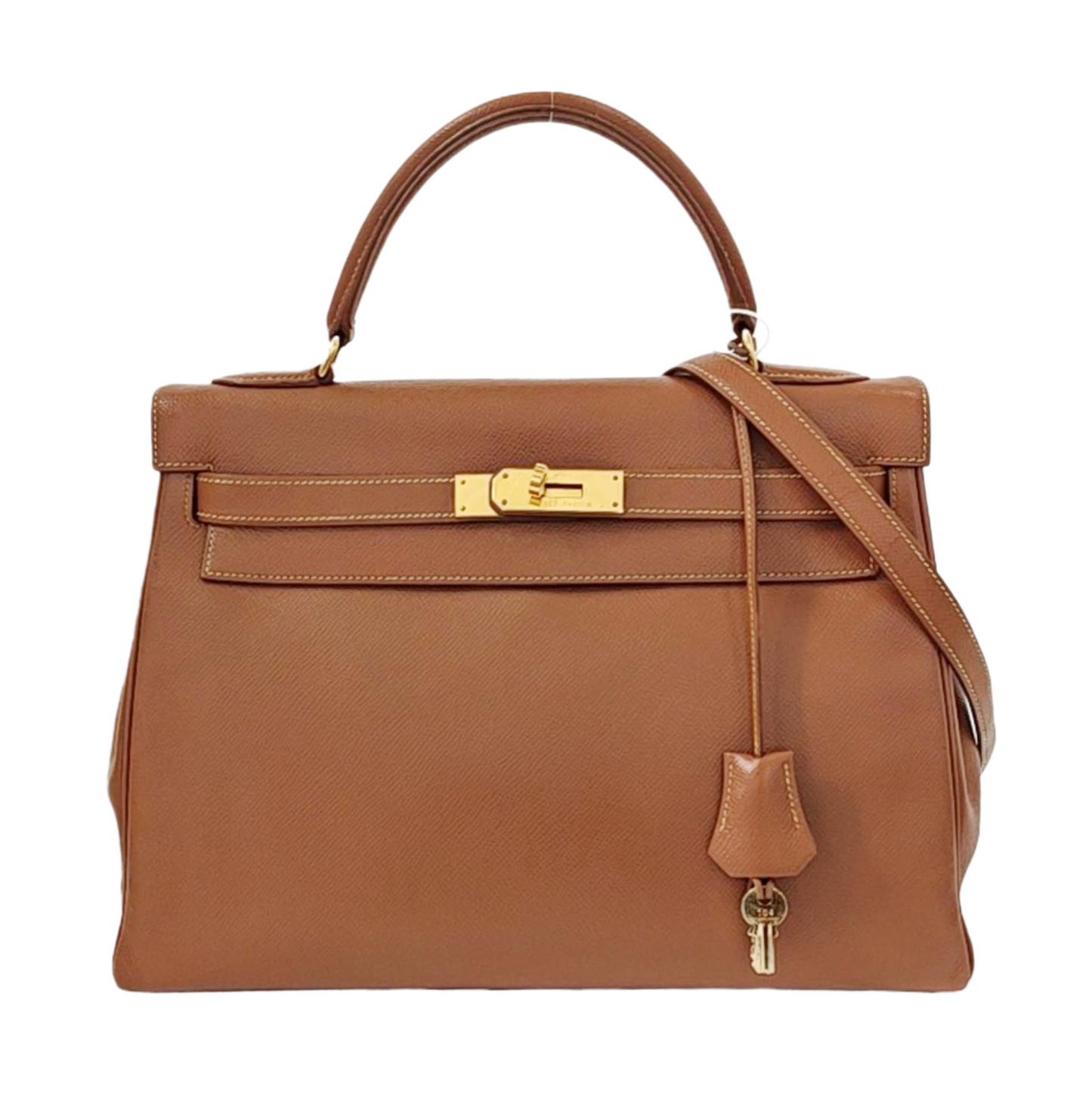 Hermes Kelly 32   Gold Epsom Retourne Gold Hardware 1993