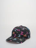 Chanel Black Hat with multicolor CC Logos from the latest 24S collection