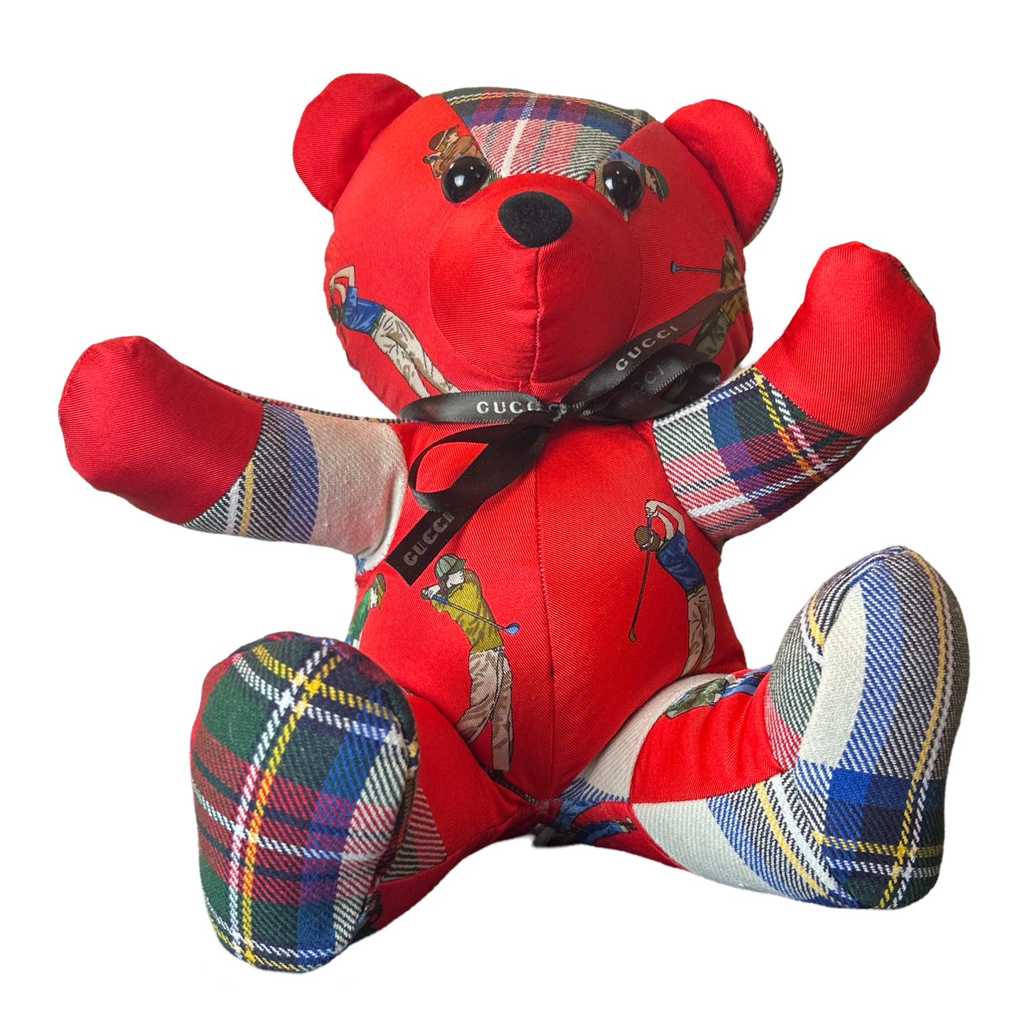 Tee Time   Silk Scarf Tender Teddy Bear