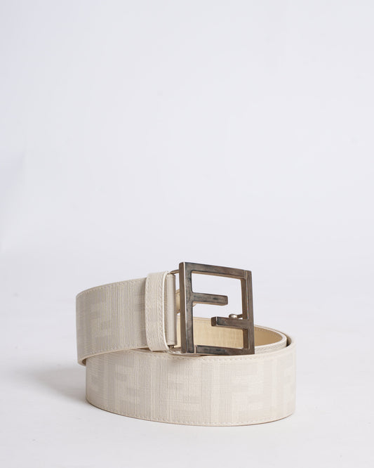 Fendi Men's Reversible Belt In Monogram Canvas