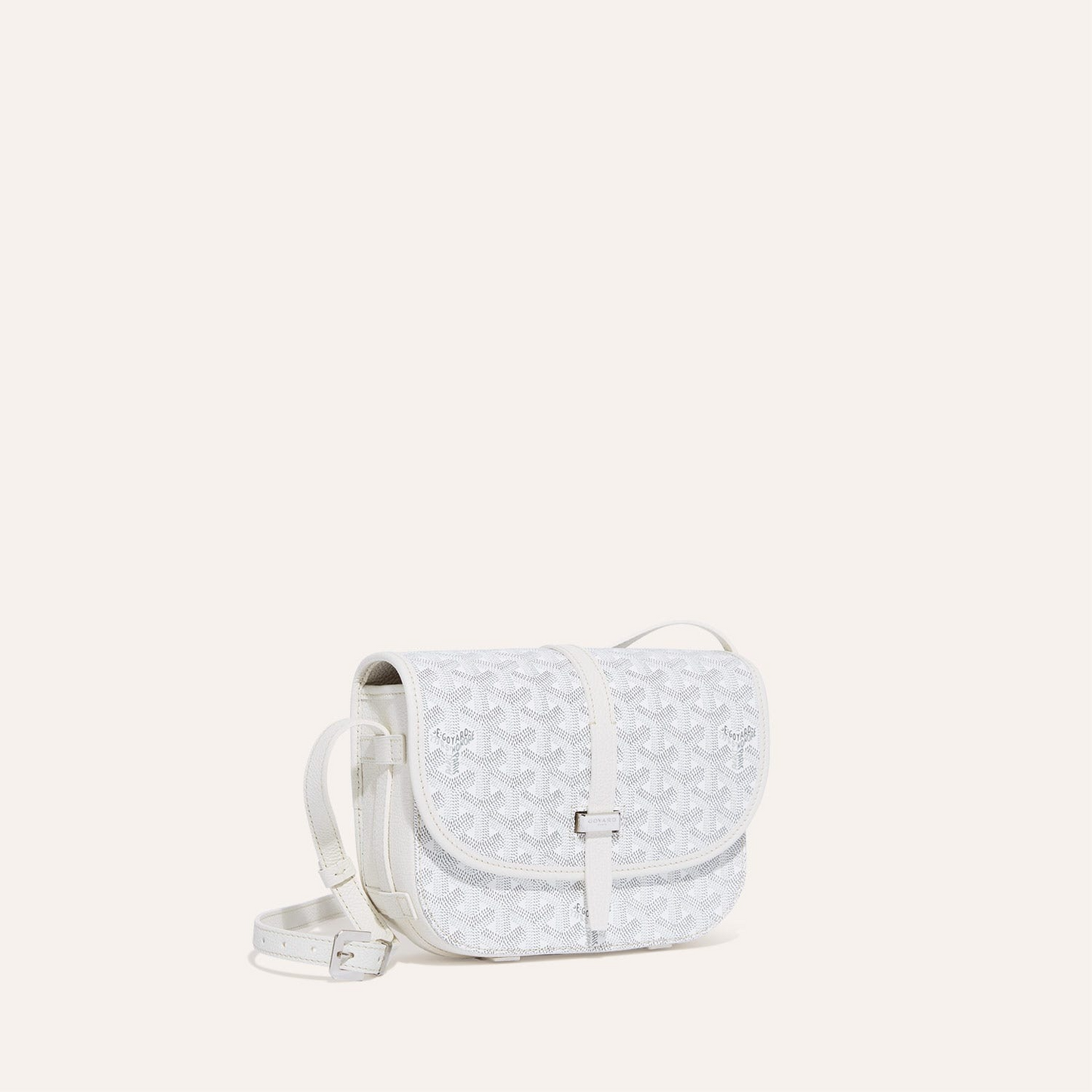 BELVEDERE MM BAG 28CM WHITE CANVAS Amelia