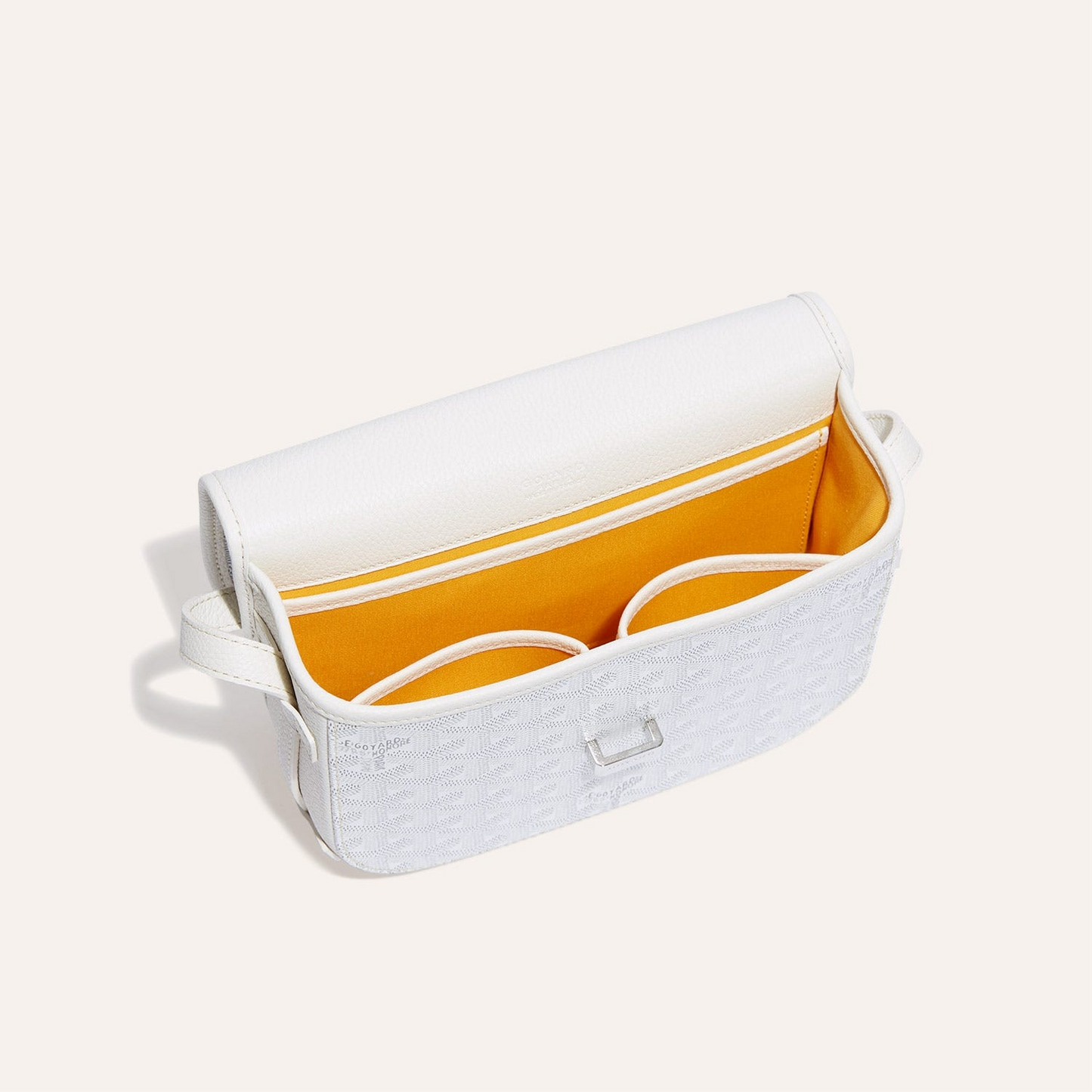 BELVEDERE MM BAG 28CM WHITE CANVAS Amelia