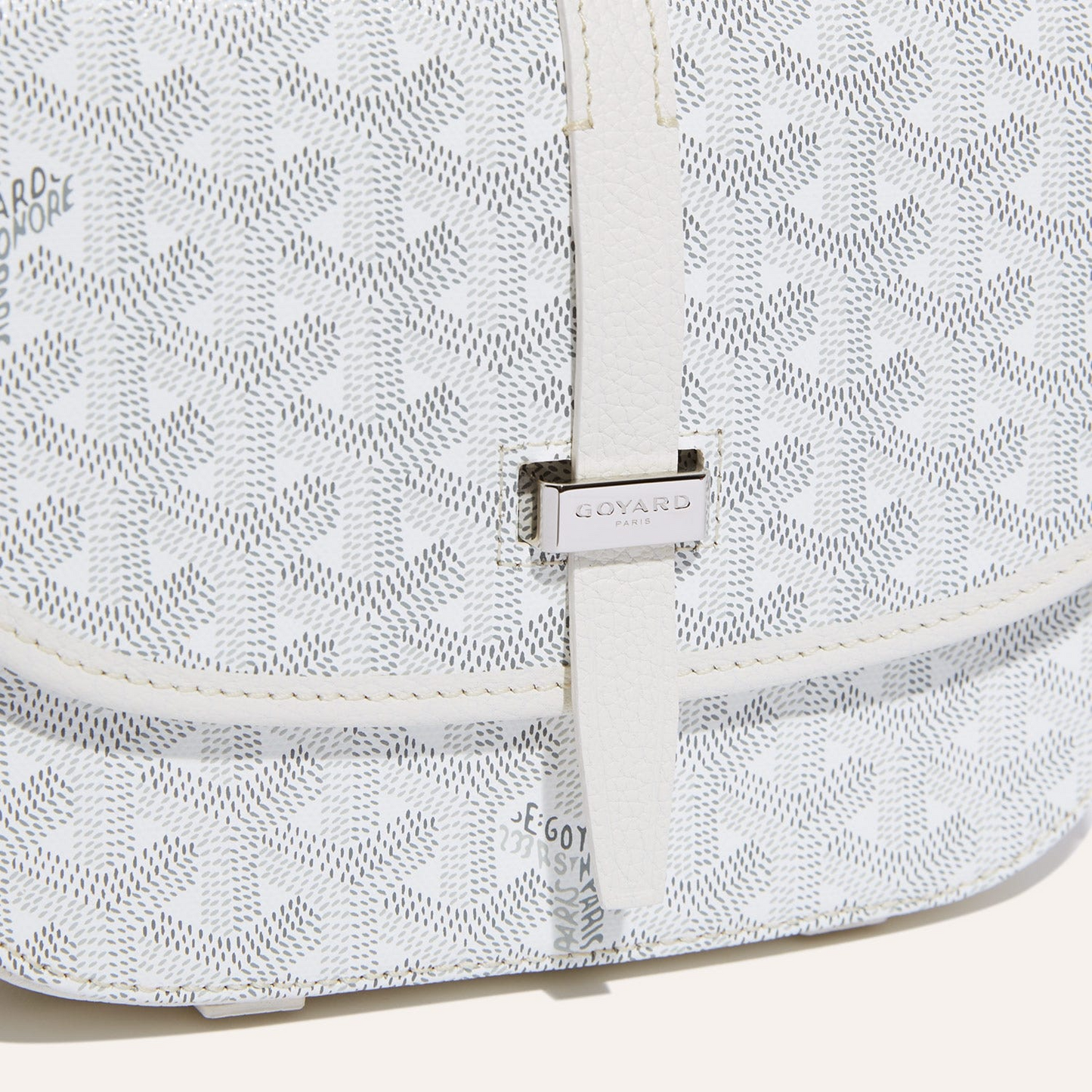 BELVEDERE MM BAG 28CM WHITE CANVAS Amelia