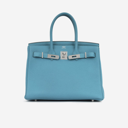 Birkin 30 - Bleu Izmir