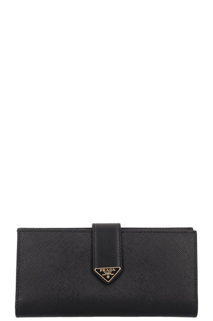 PRADA Large Wallet Leather Black