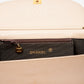 Chanel Half Moon Cream Leather Flap Bag With 24K Gold Plated Hardware