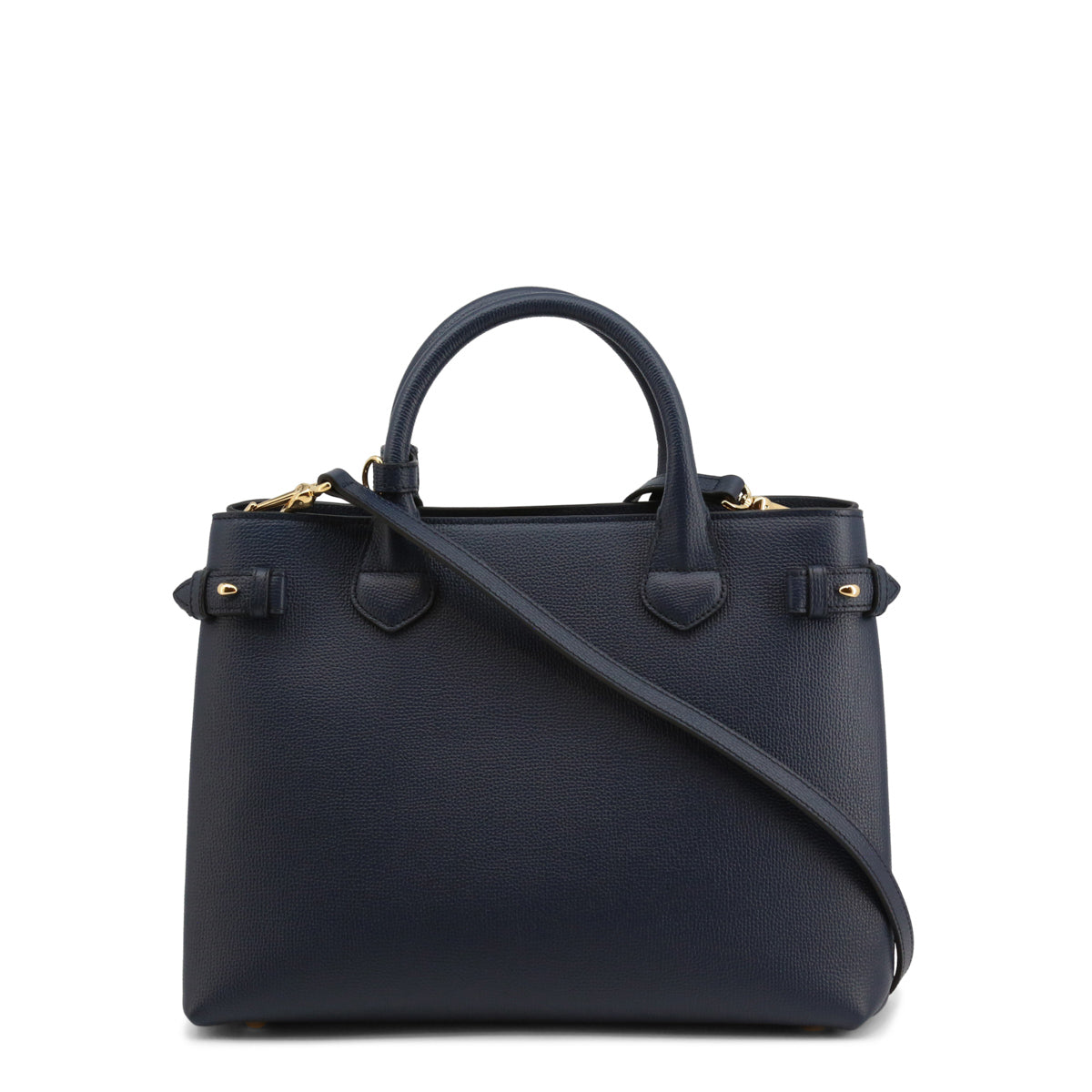 BURBERRY BANNER LEATHER & HO  CHECK TOTE BAG