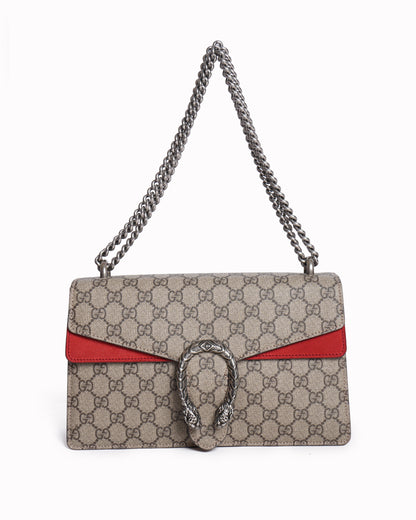 Gucci  Beige Dionysus Medium Shoulder Bag