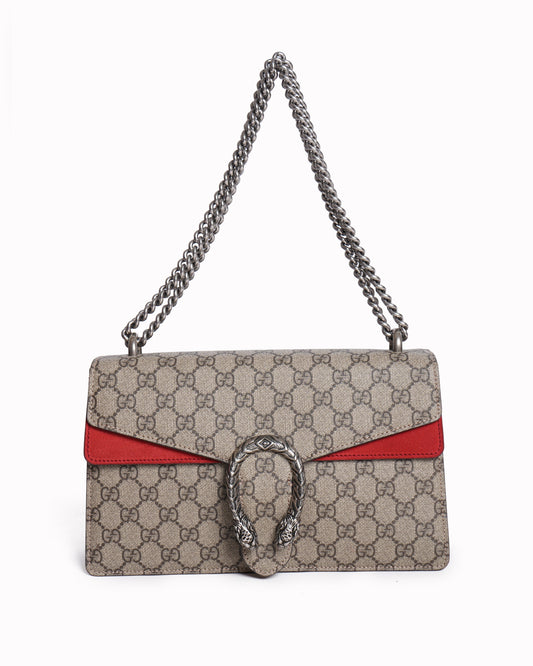Gucci  Beige Dionysus Medium Shoulder Bag
