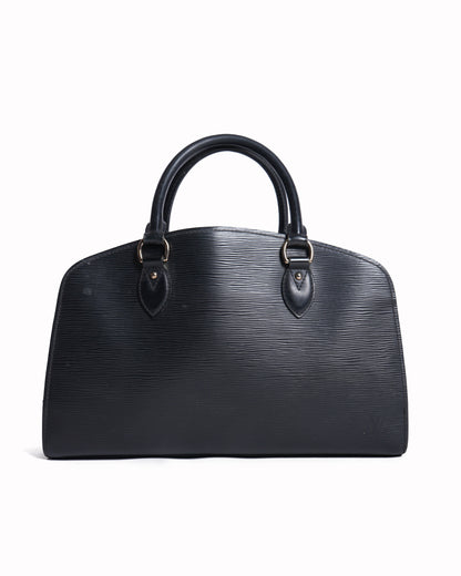 Louis Vuitton pont neuf pm black epi leather bag