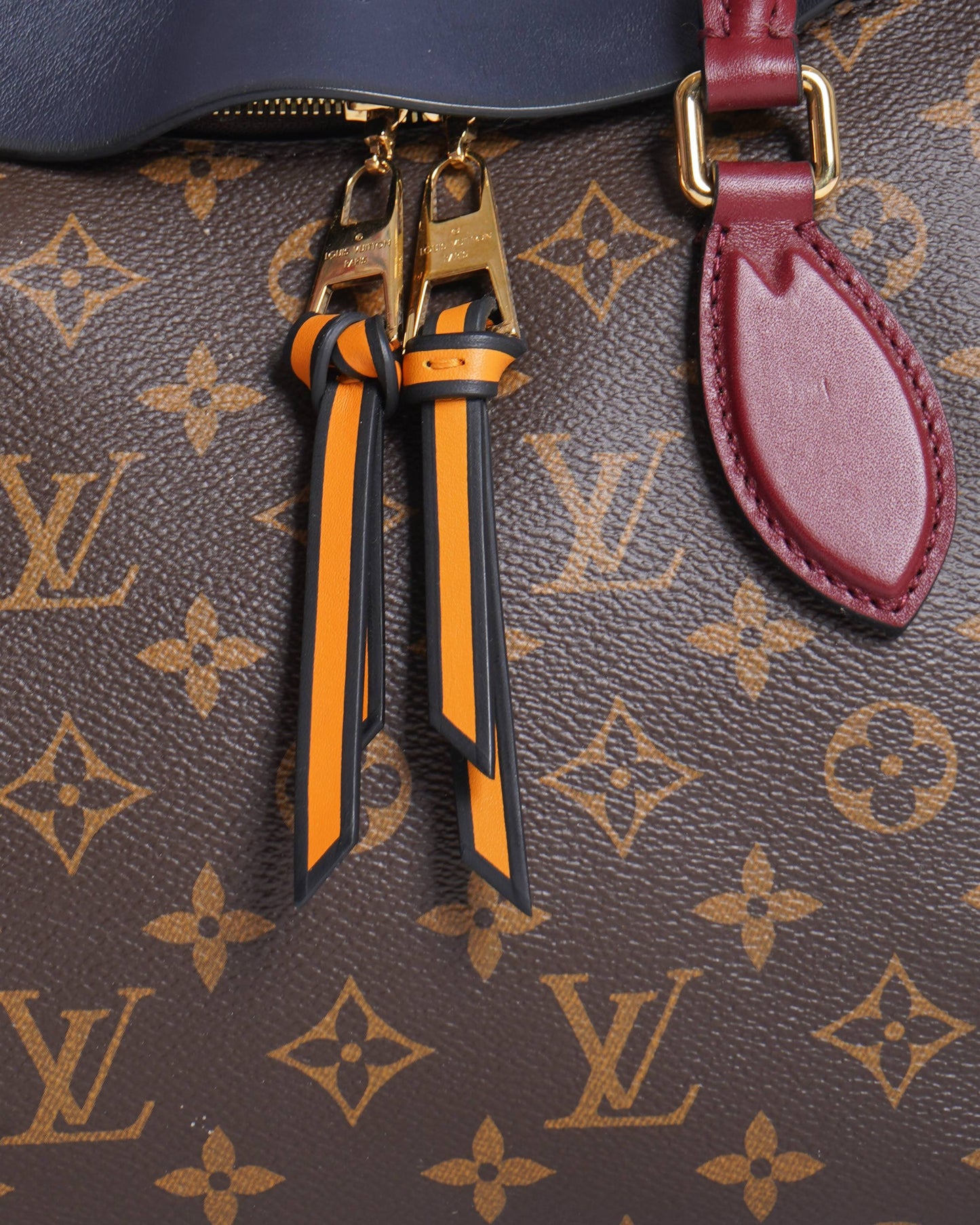Louis Vuitton Monogram Canvas and Tricolor Leather Tuileries NM Bag